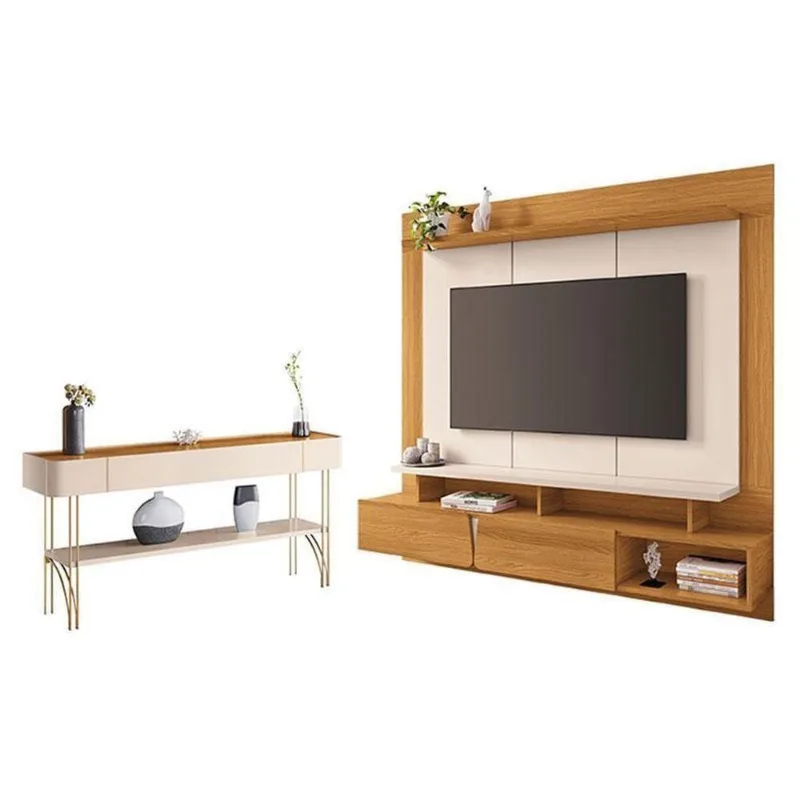Home Suspenso Zenith Cinamomo Off White Com Aparador Vivant Off White Cinamomo - Hb Móveis