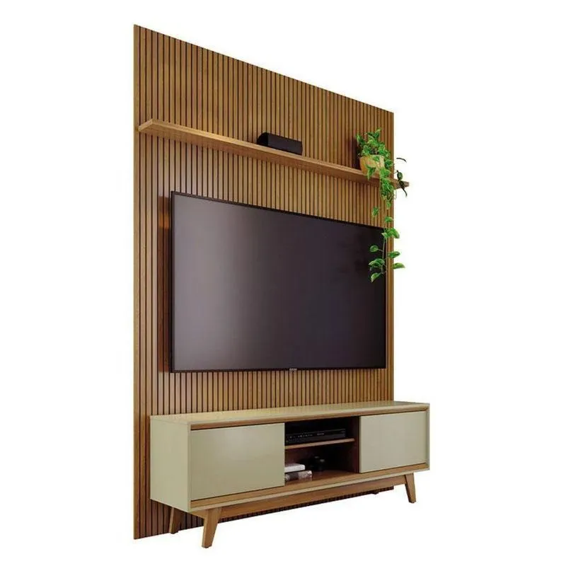 Estante Home Theater Milo Cumaru-opala 2 Portas MDP E MDF 179cm Amadeirado Madetec