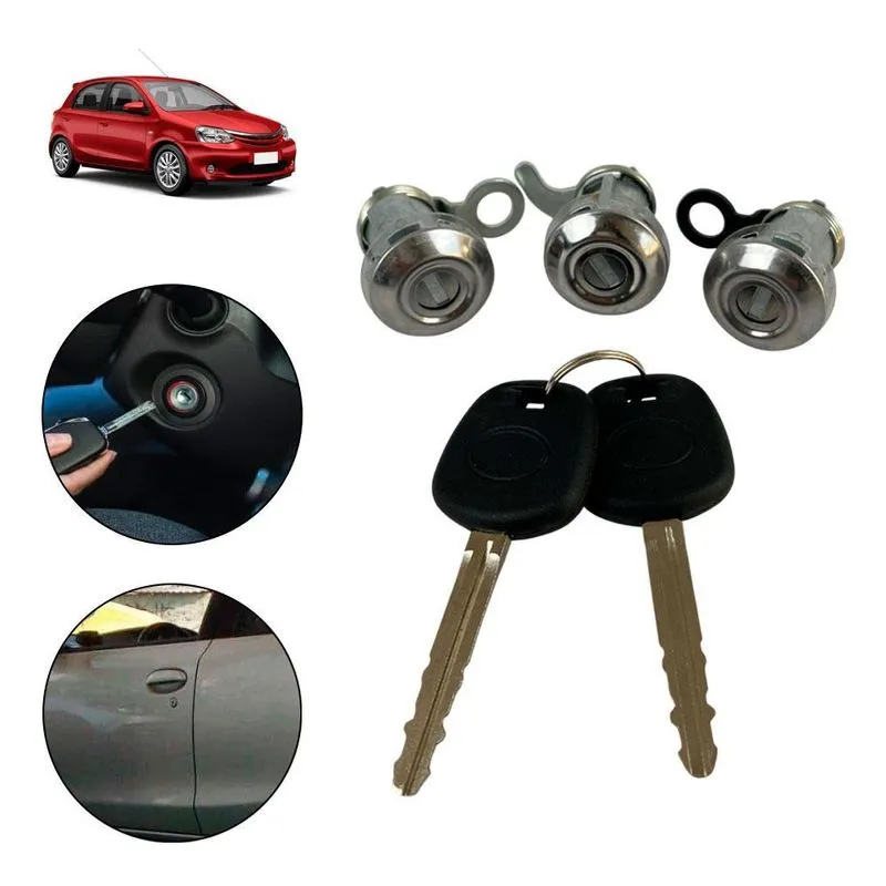 Conjunto Cilindros Mesmo Segredo Com Chave Etios 2010 A 2023