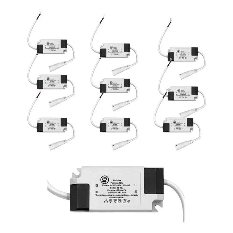 Kit 10 Reator Driver Luminaria Led Plafon 8w Até 24w 25w
