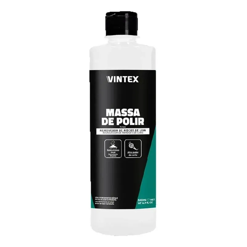 Massa De Polir Vintex 590g Polimento Automotivo Corte