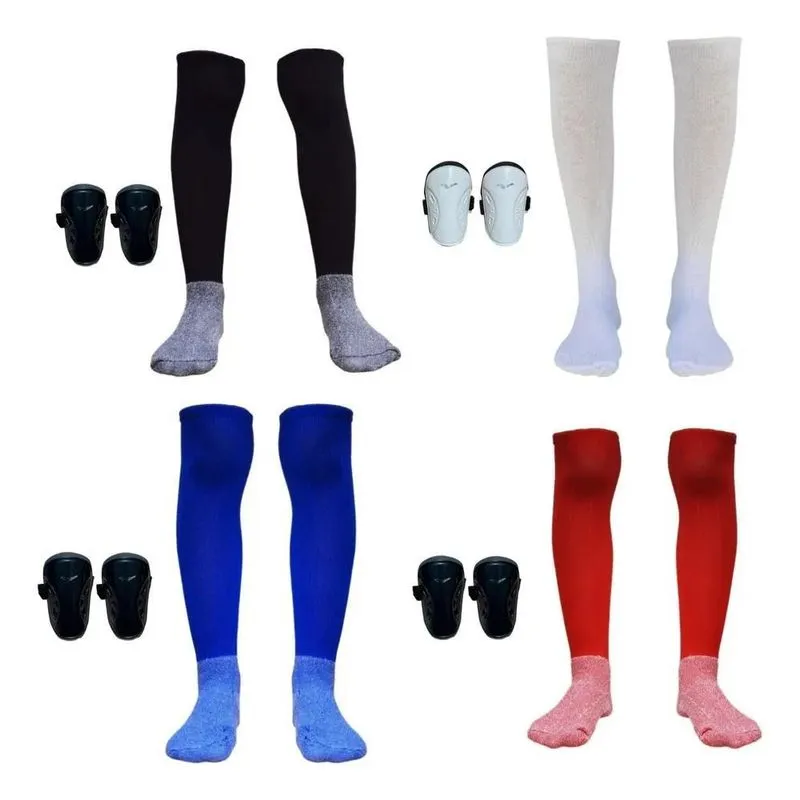 Meião Infantil + Caneleira Infantil Kit Top Envio Full Cores