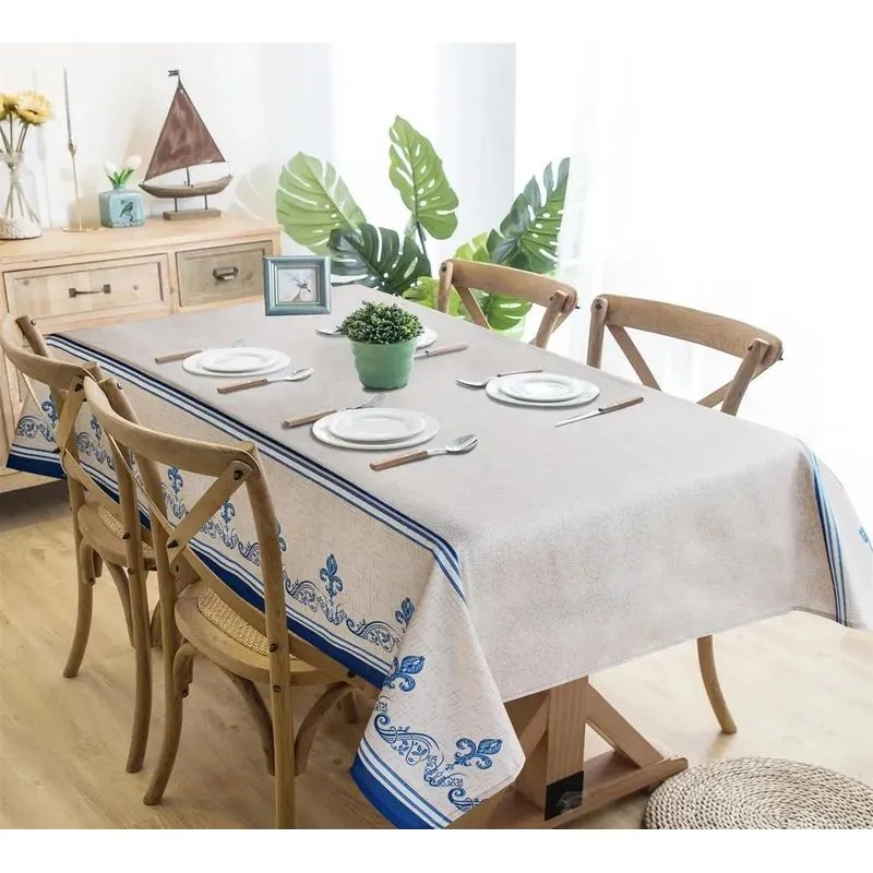 Toalha De Mesa 6 Cadeiras Retangular Linhão Com O 06 Lugares