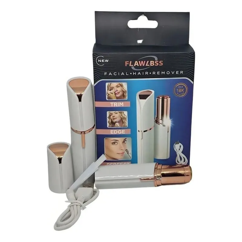 10x Removedor Pelo Facial Flawless Batom Depilador Cor Vari