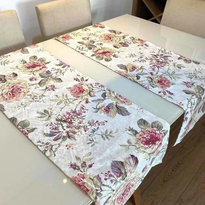 Caminho De Mesa - Kit 3 Trilhos - Mesa Posta - Impe Florido