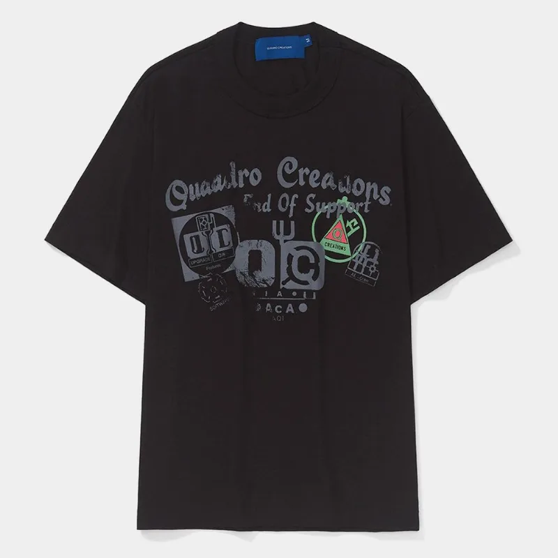 Camiseta Quadro Creations Qc Icons - Unissex - Preto