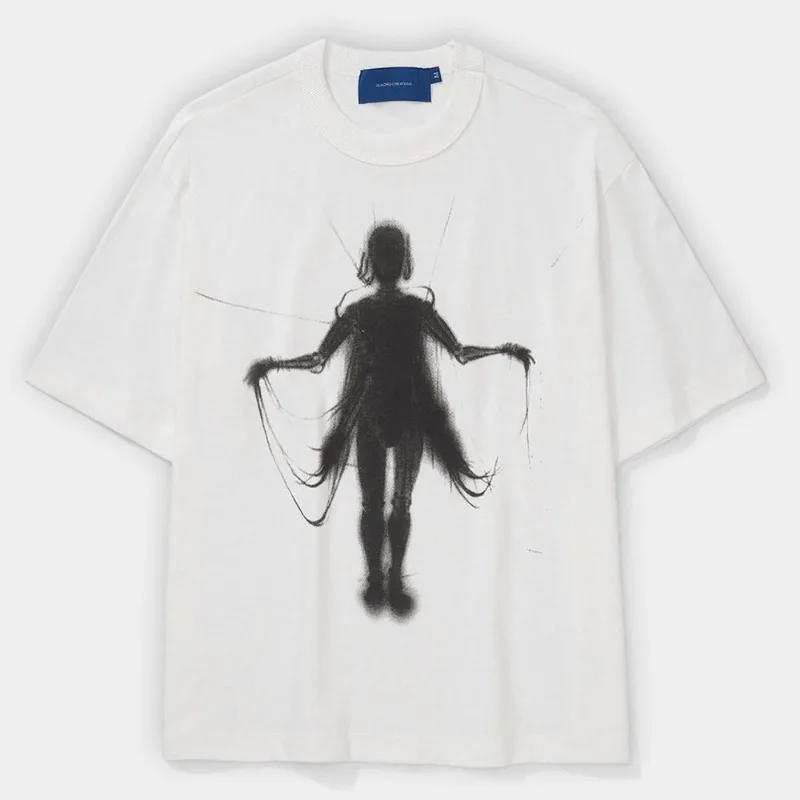 Camiseta Quadro Creations Robot Wires - Unissex - Off White
