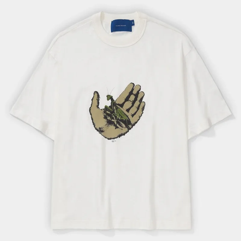 Camiseta Quadro Creations Mantis - Unissex - Off White