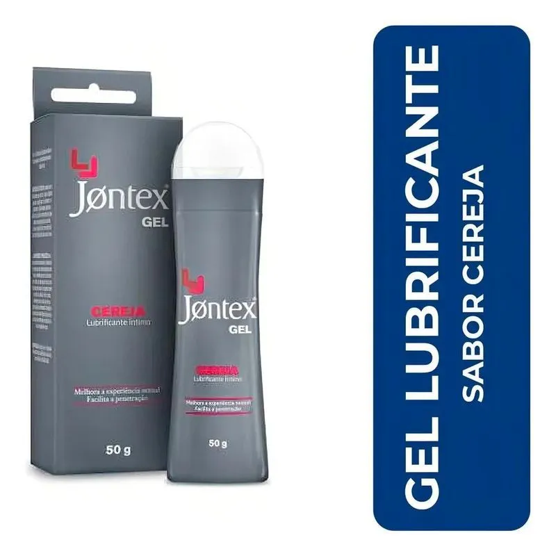 Jontex Gel Lubrificante Cereja 3 Em 1 50g Sabor Cereja