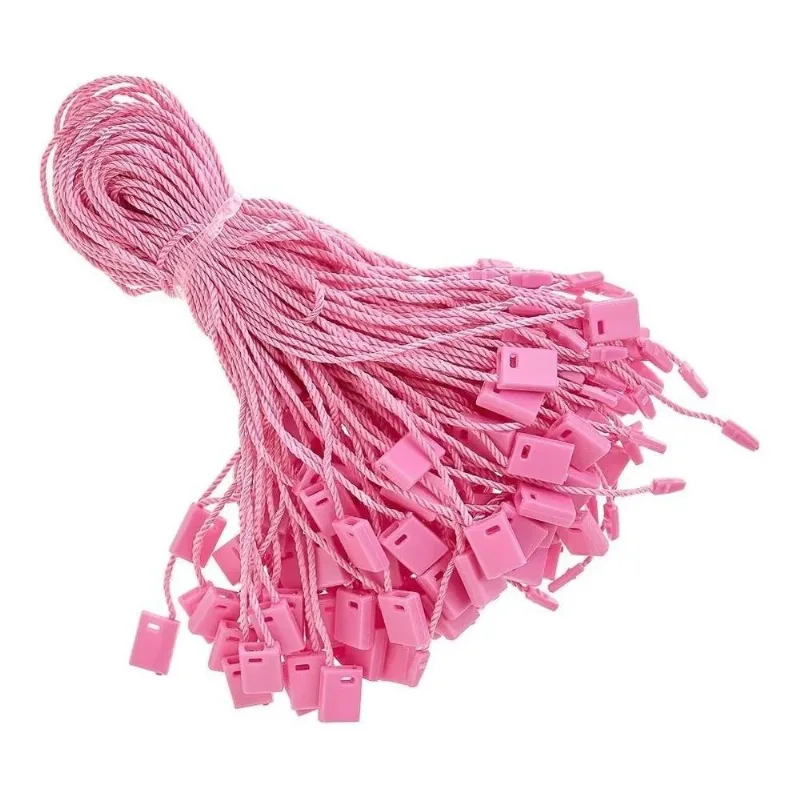 1000 Lacres Autenticidade, Pendura Tag, Corda Pa Rosa-chicle