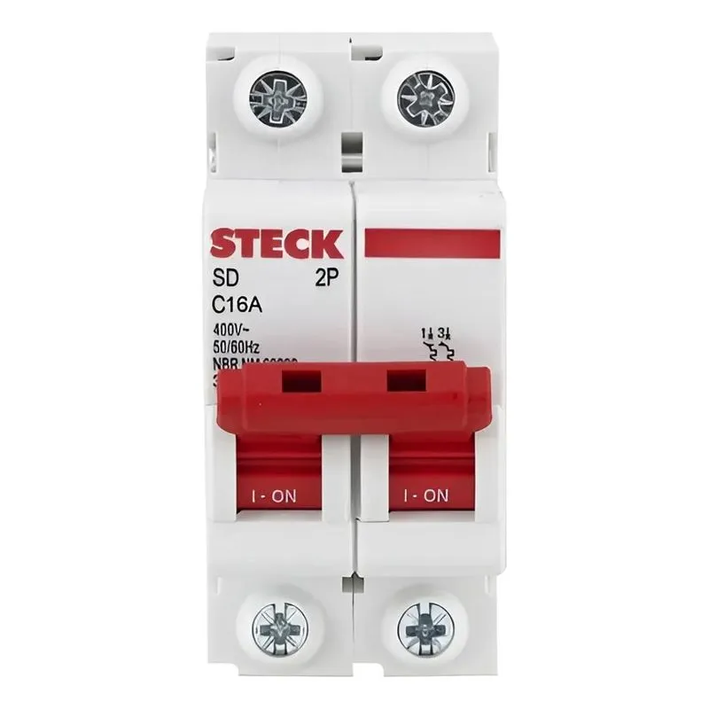Disjuntor Steck Bipolar 10, 16, 20, 25, 32, 40, 50 Curva 16a