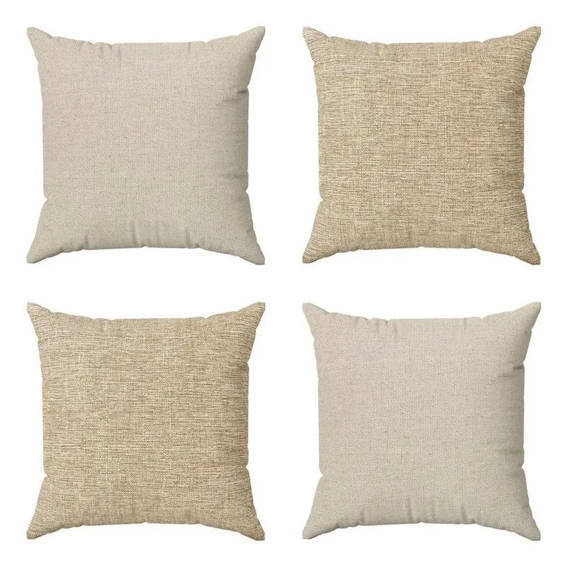 Kit Capas De Almofadas 45x45 Decorativas Bege C Egípcia Bege