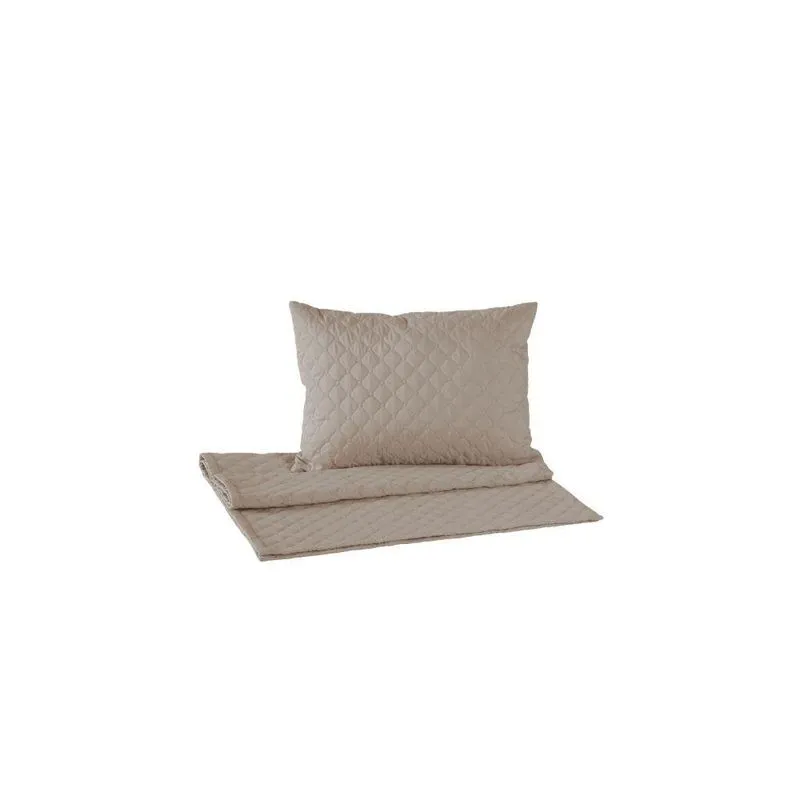 Kit Peseira De Cama Solteiro Comfort Poliéster 3 Peças Cáqui Valle Distribuidora