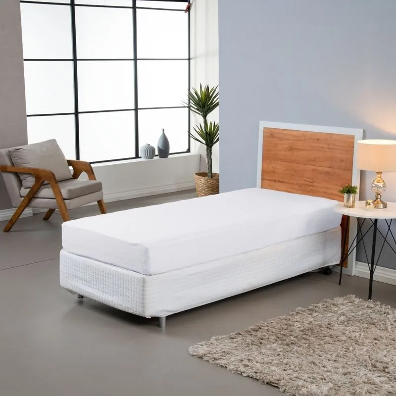 Lençol Avulso Versatile Solteiro Micropercal 300 Fios Elástico Branco