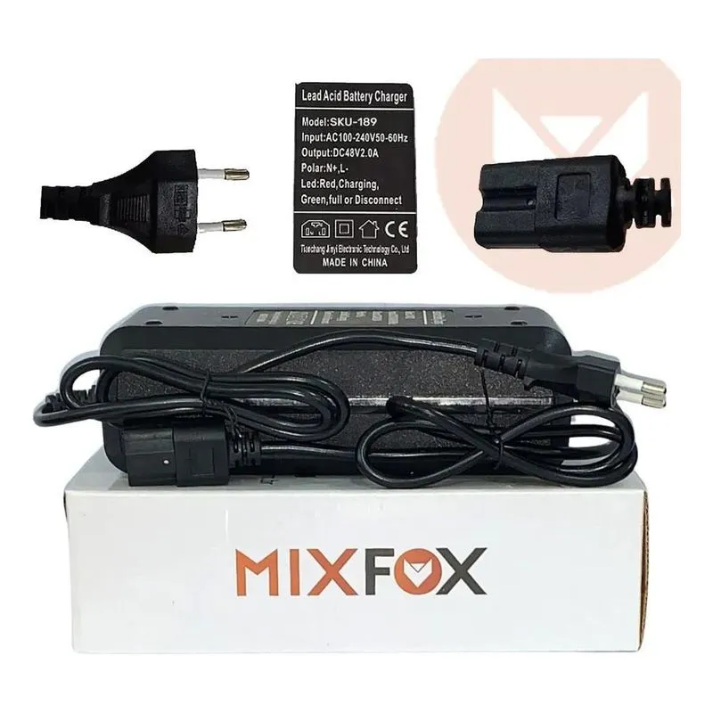 2x Carregador 48v 10-15ah 2ah/hora Para Bicicletas Elétricas