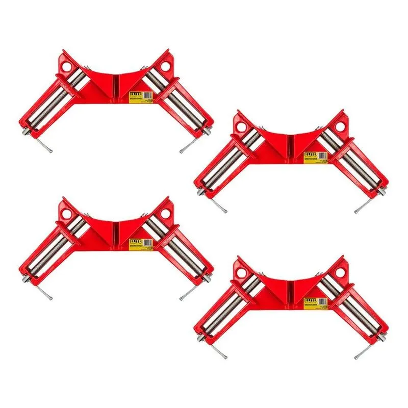 10x Kit 4 Unid Grampo Sargento Angular 90 Graus Cantoneira