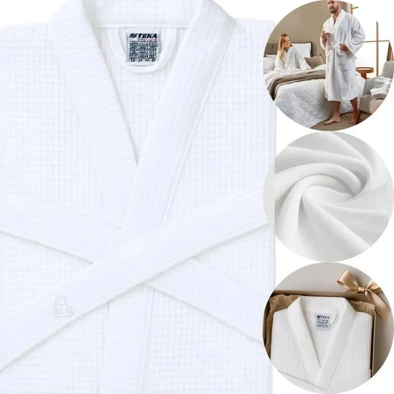 Roupão De Banho Masculino E Fe Roupão Piquet Azul Marinho M