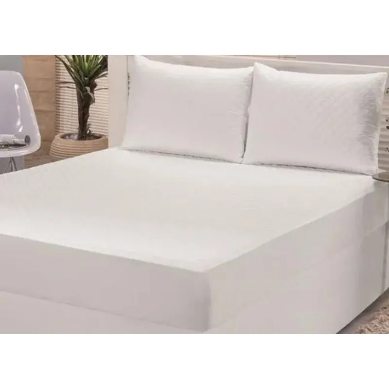 Top Capa Colchão Casal 188 X 138 X 35 Impermeável C/z Branco