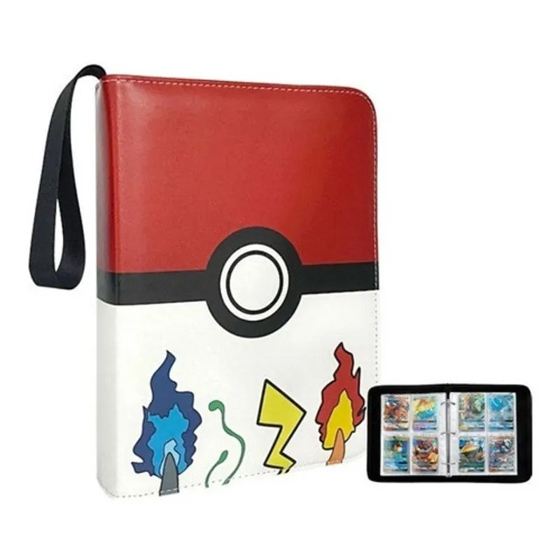 Fichário Pokémon Para 400 Cartas Emborrachado Premium Pasta