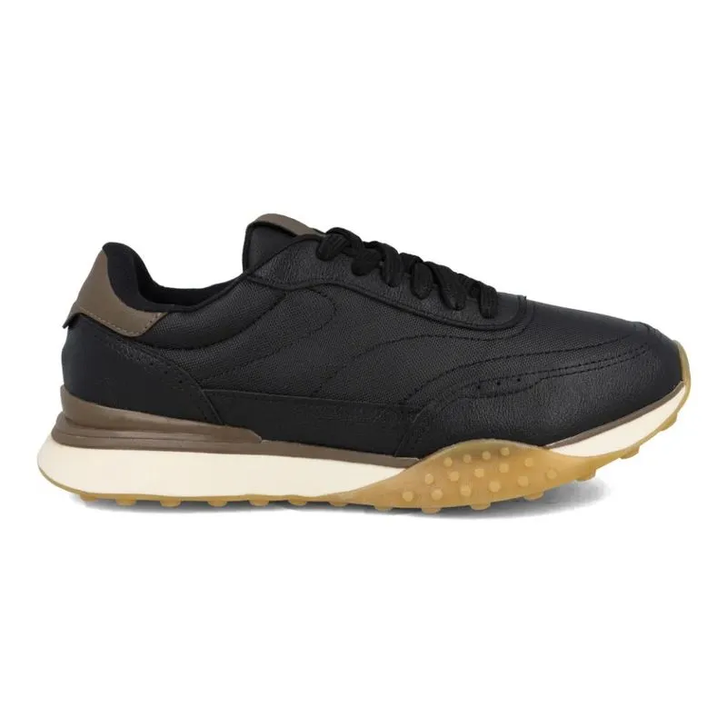Tênis Masculino Constantino Laminado Preto Casual 40