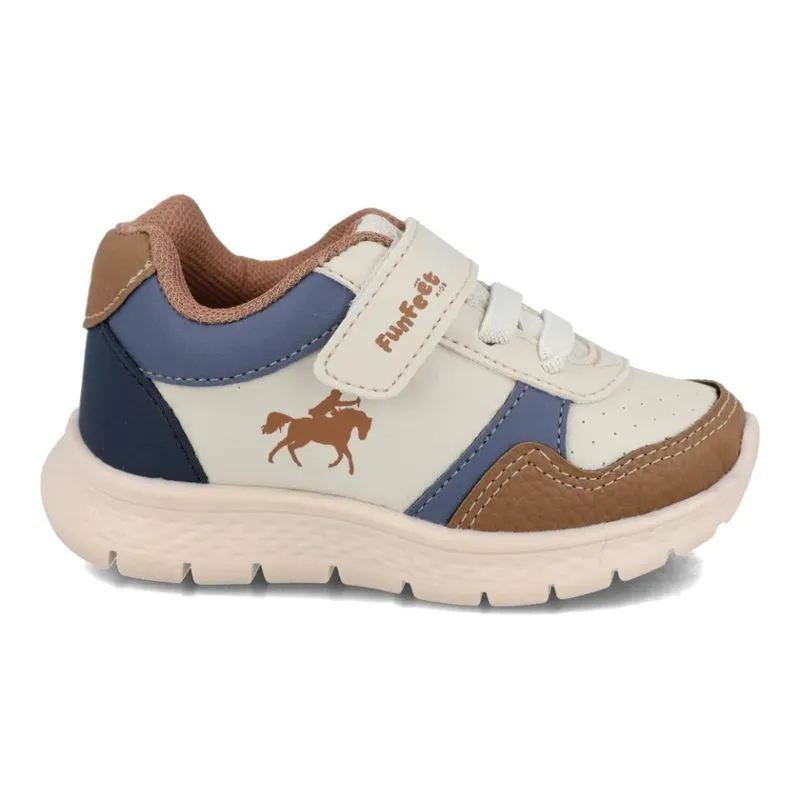 Tênis Funfeet Cavaleiro Infantil Branco 20