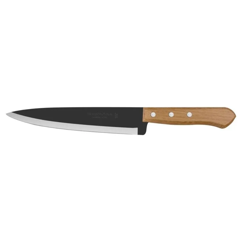 Kit 2 Facas Peixeira/Cozinha 8" Lamina Escura - Tramontina