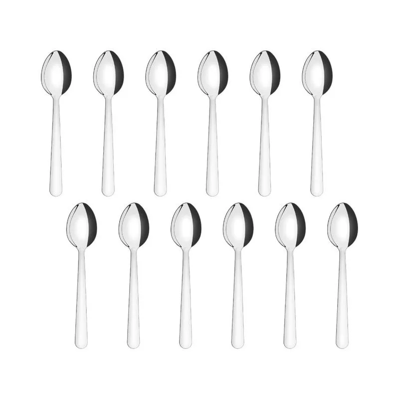 Kit 6 Colheres para Cha Tramontina Malibu em Aço Inox
