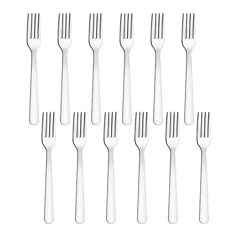 Kit 36 Garfos de Mesa Tramontina Malibu em Aço Inox