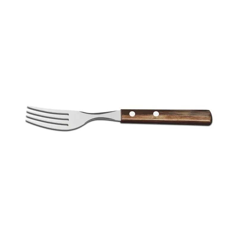 Kit 24 Garfos de Mesa Tramontina Polywood Castanho