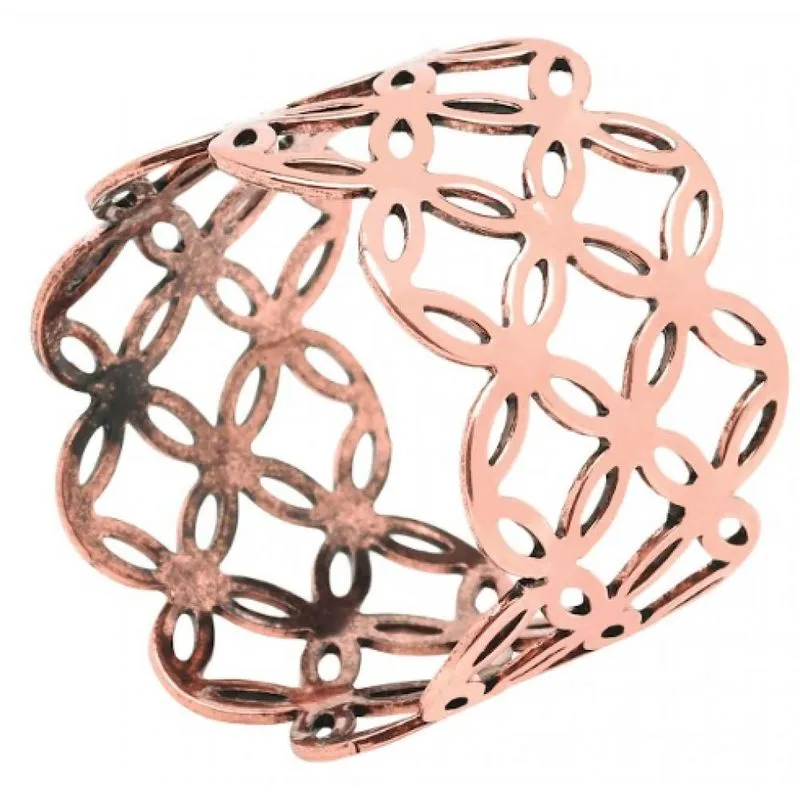 Jogo Com 12 Anel De Guardanapo Marrocos Bronze - Mimo Style