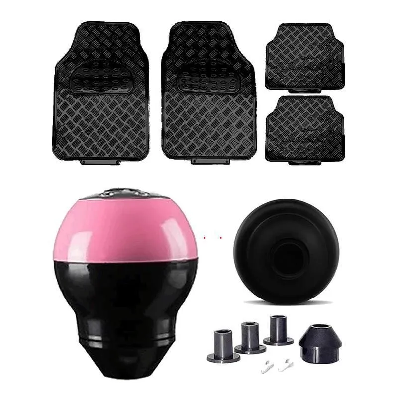 Tapete Preto Brilho Bola Cambio Rosa Preta Hyundai Genesis