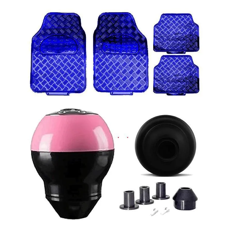 Tapete Azul Brilho Bola Cambio Rosa Preta Vw Golf Variant