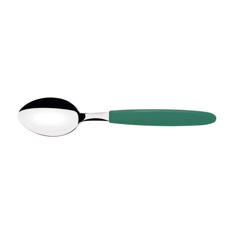 Kit 12 Colher Mesa Tramontina Inox Verde Esmeralda