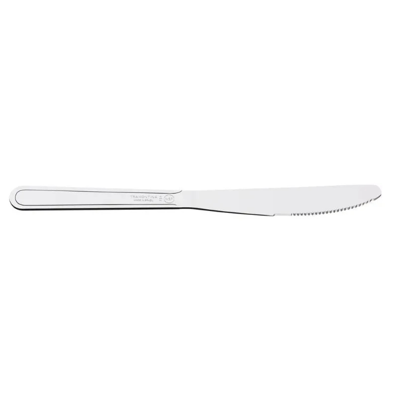 Kit 3 Faca De Mesa Inox Buzios 4"