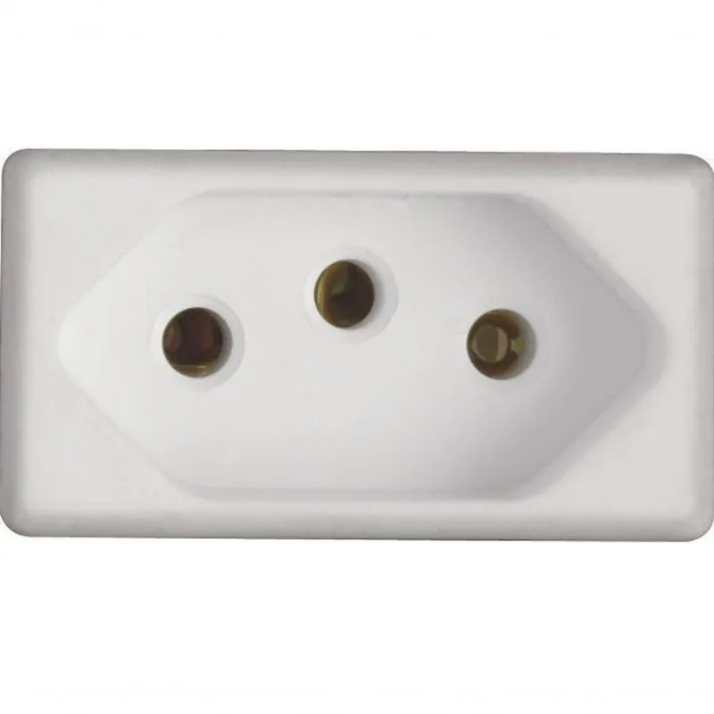 Kit 8 Modulo Tomada 2p+t Tramontina 10 A 250 V Branco