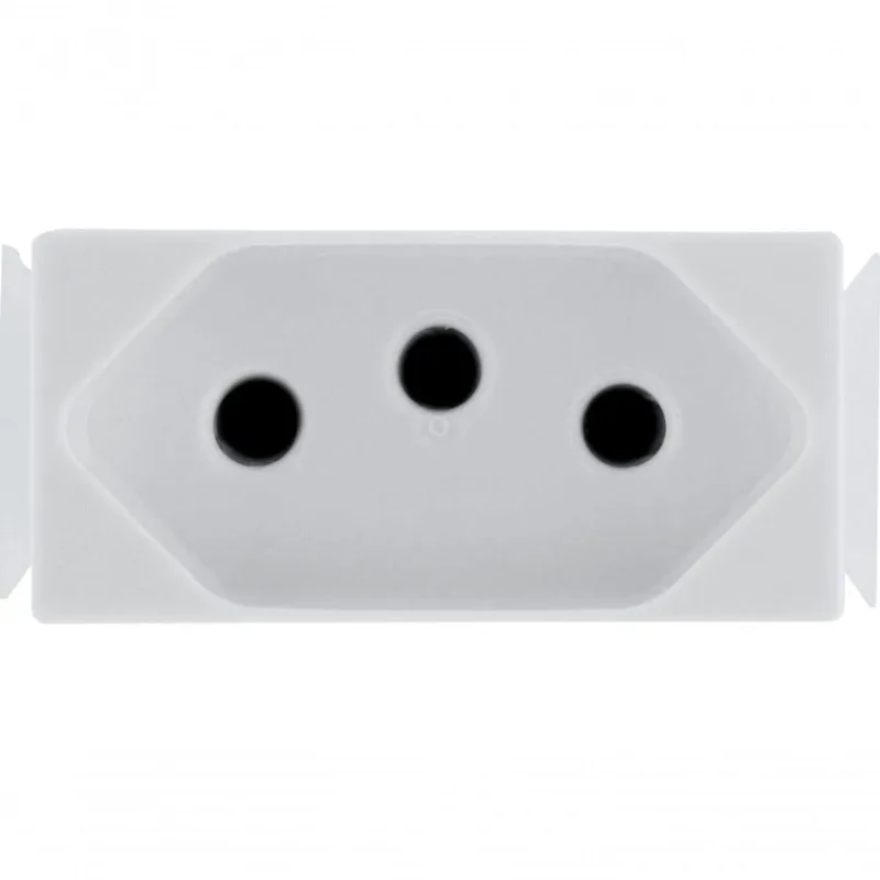 Kit 12 Modulo Tomada 2p T Tramontina 20 A 250 V Branco