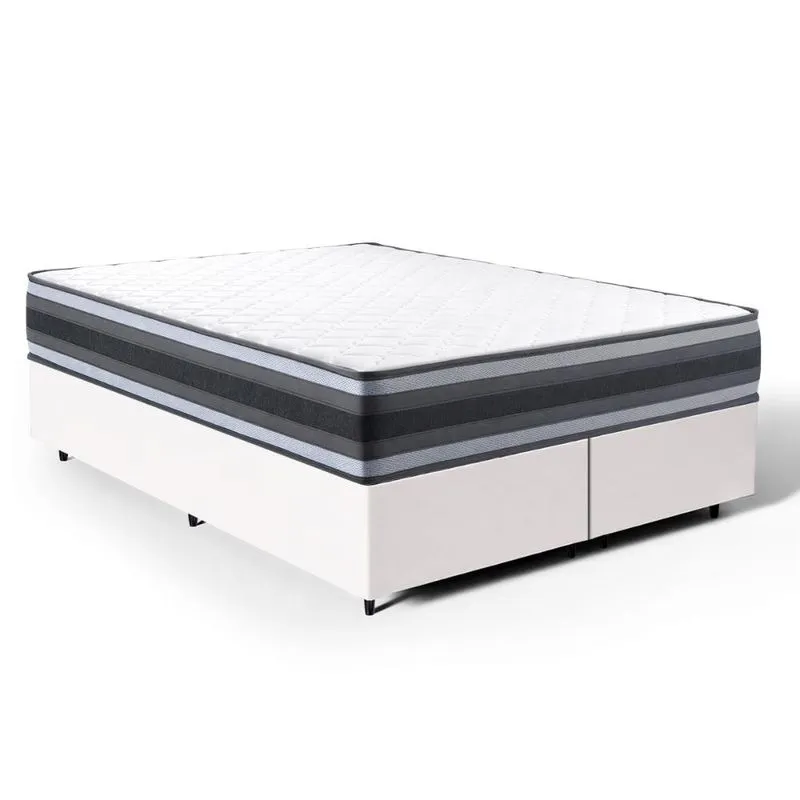 Cama Box com Colchão de Espuma D45 Double Face Territory Hellen Queen 158cm