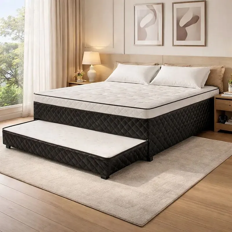 Bicama Box Conjugada De Espuma D28 E Auxiliar De Espuma Veronna Casal 138cm