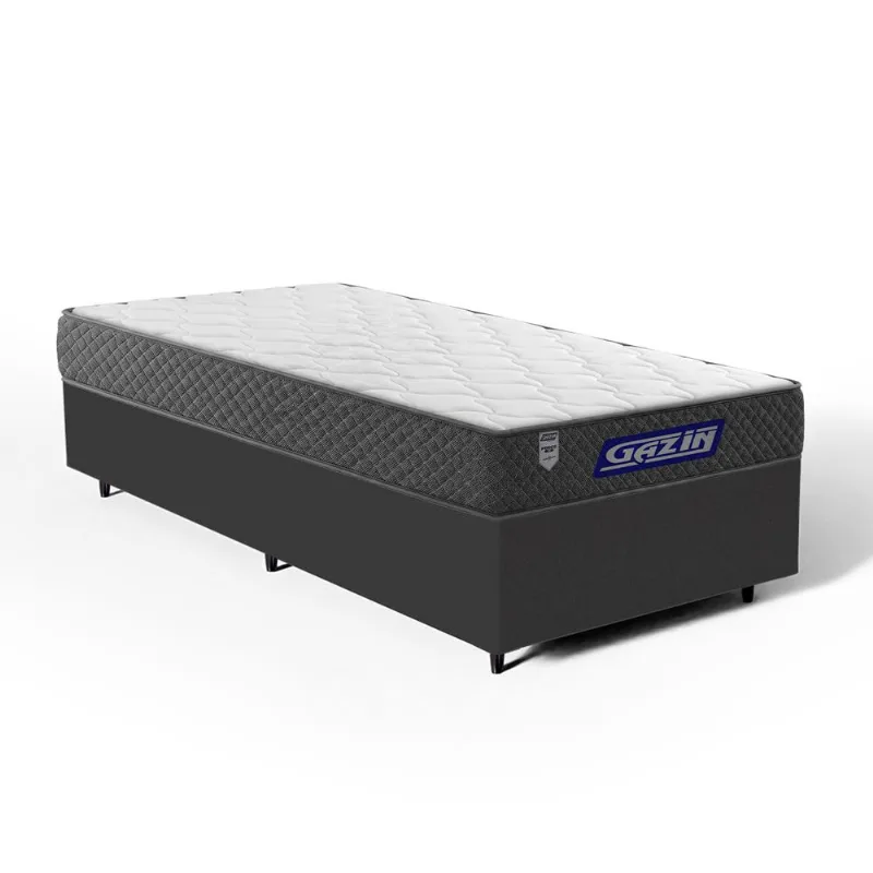 Cama Box com Colchão Gazin de Espuma D60 Double Face Force UP Solteiro 88cm