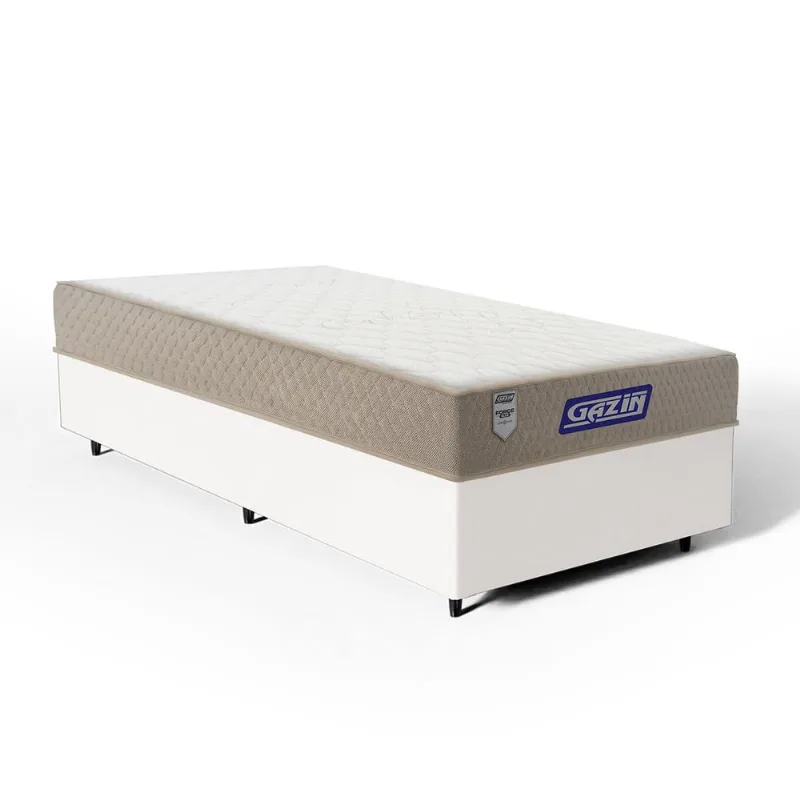 Cama Box com Colchão Gazin de Espuma D60 Double Face Force PLUS Solteiro 88cm