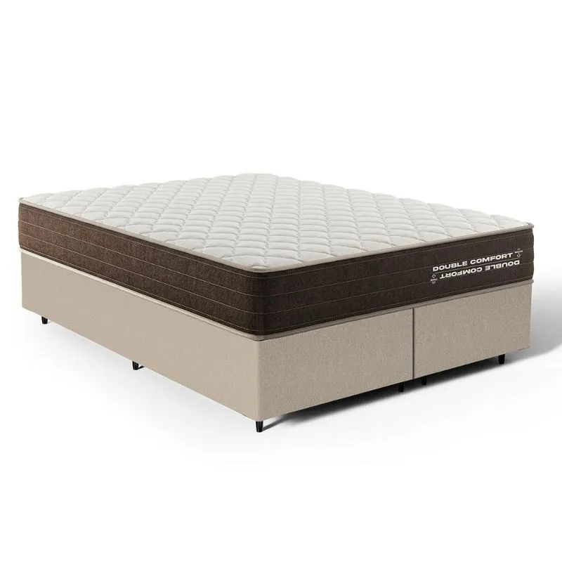 Cama Box com Colchão de Espuma D33 Double Comfort Queen 158cm