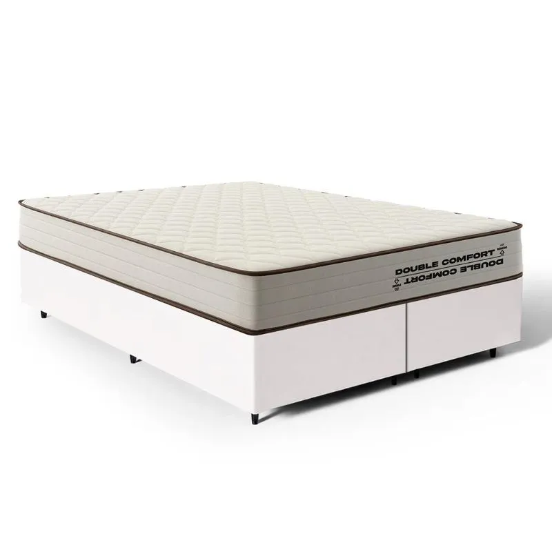 Cama Box com Colchão de Espuma D45 Double Comfort Queen 158cm