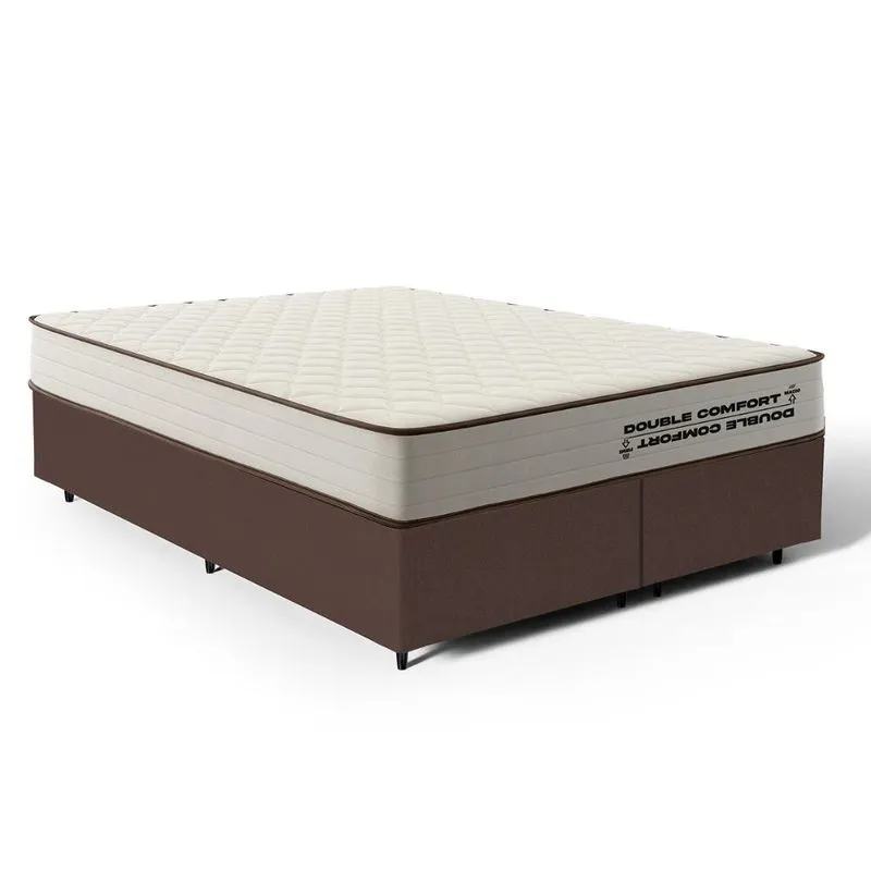 Cama Box com Colchão de Espuma D45 Double Comfort Queen 158cm