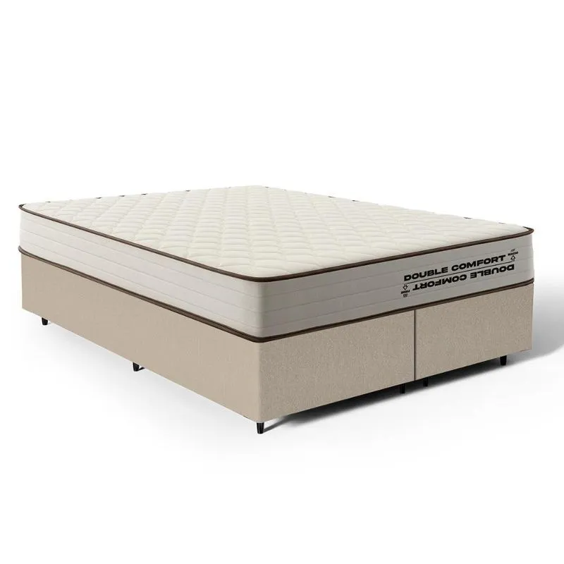 Cama Box com Colchão de Espuma D45 Double Comfort Queen 158cm