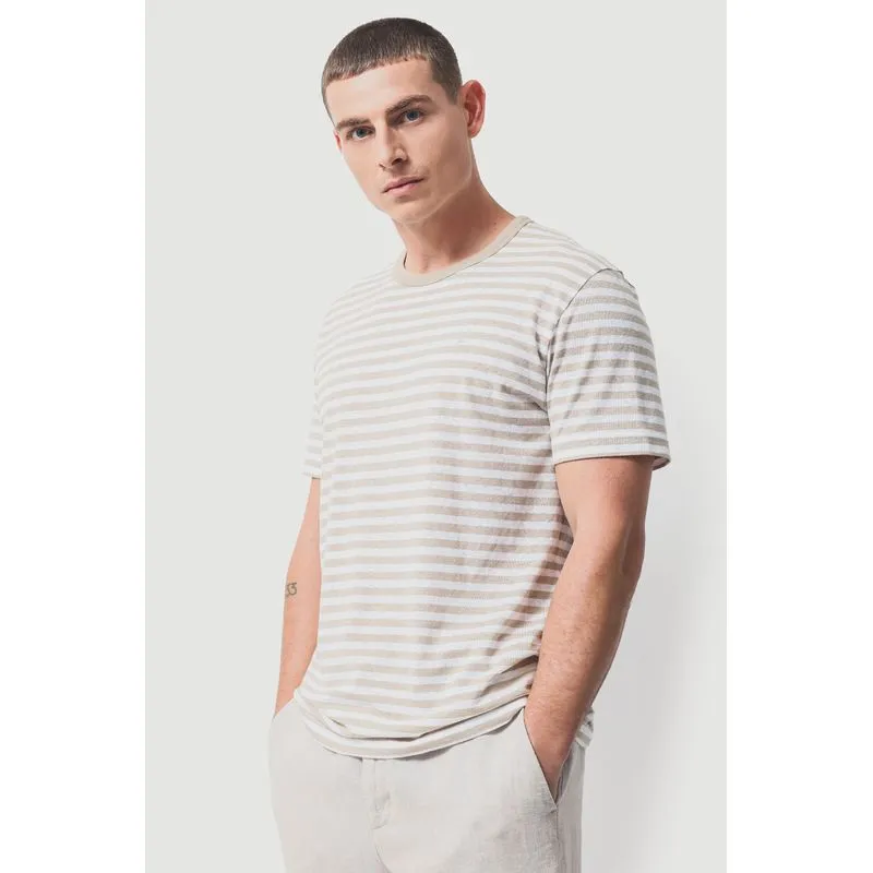 Camiseta Manga Curta Listrada Safari Com Branco 118 - XXG