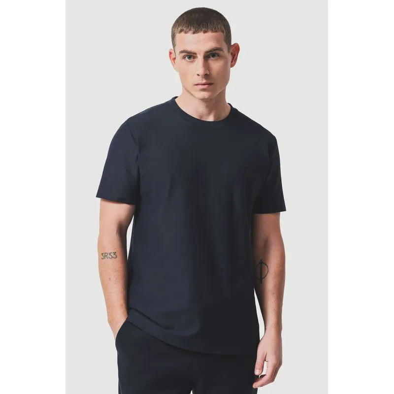Camiseta Manga Curta Malha Sarjada Marinho - XXG