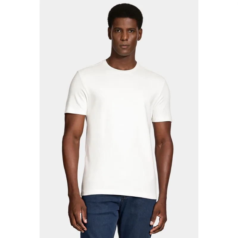 Camiseta Manga Curta Suedine Mini Off White - XXG
