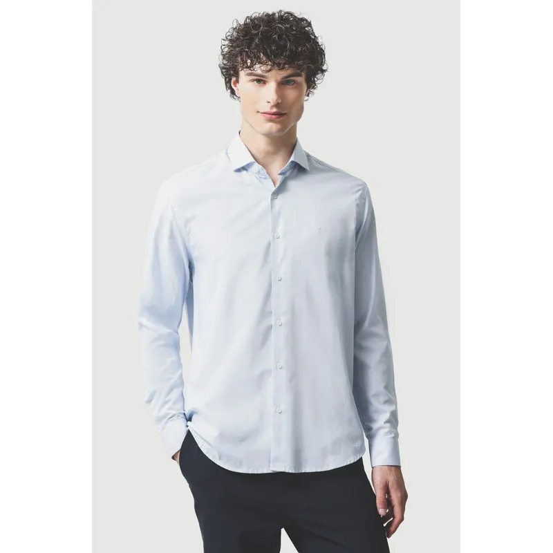 Camisa Manga Longa Regular Oxford 50 Azul Claro - P