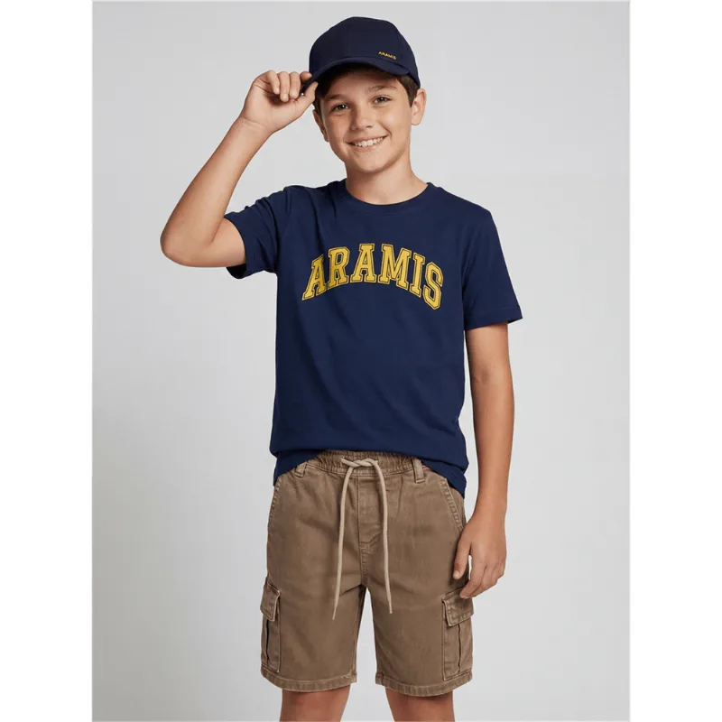 Camiseta Infantil Estampa College Marinho - 8