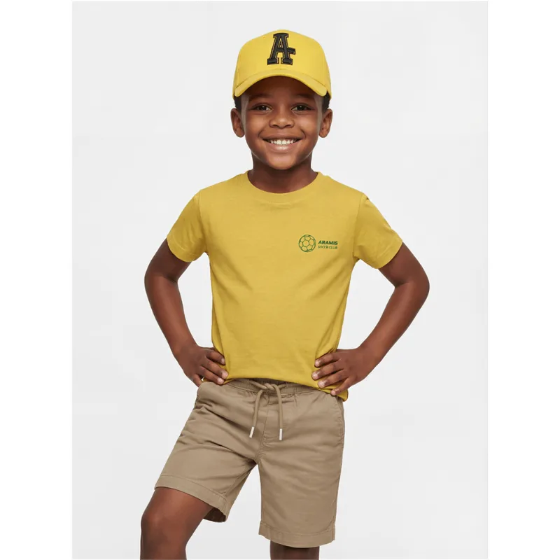 Camiseta Infantil Estampa Brasil 10 Amarelo - 4